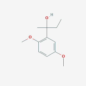 molecular formula C12H18O3 B7877607 2-(2,5-Dimethoxyphenyl)-2-butanol 