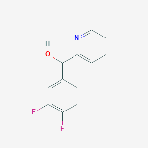 molecular formula C12H9F2NO B7877614 (3,4-Difluorophenyl)(pyridin-2-yl)methanol 