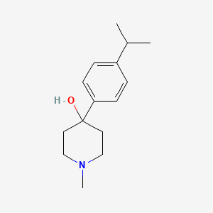 molecular formula C15H23NO B7877634 4-Hydroxy-4-(4-iso-propylphenyl)-1-methylpiperidine 
