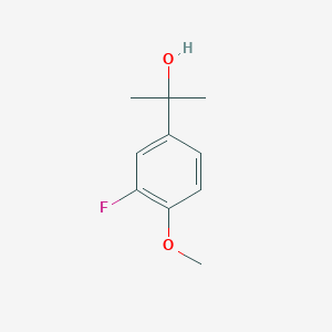 molecular formula C10H13FO2 B7877664 2-(3-Fluoro-4-methoxyphenyl)-2-propanol 