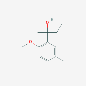 molecular formula C12H18O2 B7877665 2-(2-Methoxy-5-methylphenyl)-2-butanol 