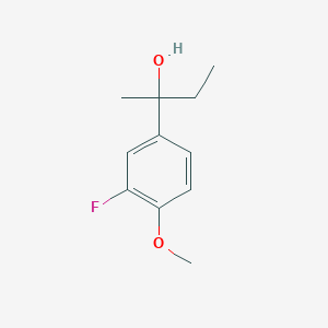 molecular formula C11H15FO2 B7877668 2-(3-Fluoro-4-methoxyphenyl)-2-butanol 
