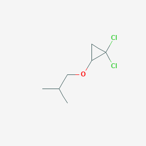 B078777 1,1-Dichloro-2-(2-methylpropoxy)cyclopropane CAS No. 14477-94-2
