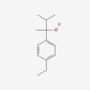 molecular formula C13H20O B7877712 2-(4-Ethylphenyl)-3-methyl-butan-2-ol 