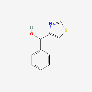 molecular formula C10H9NOS B7877734 Phenyl(thiazol-4-yl)methanol 