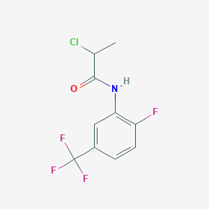 2-chloro-N-[2-fluoro-5-(trifluoromethyl)phenyl]propanamide