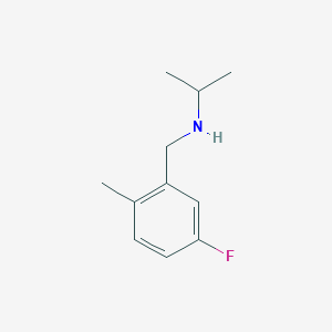 molecular formula C11H16FN B7877745 N-(5-Fluoro-2-methylbenzyl)propan-2-amine 