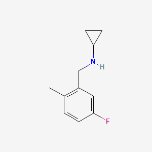 molecular formula C11H14FN B7877753 N-(5-Fluoro-2-methylbenzyl)cyclopropanamine 