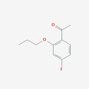 molecular formula C11H13FO2 B7877777 4'-Fluoro-2'-n-propoxyacetophenone 