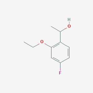 molecular formula C10H13FO2 B7877780 1-(2-Ethoxy-4-fluorophenyl)ethanol 