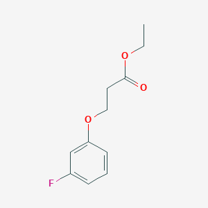 molecular formula C11H13FO3 B7877820 Ethyl 3-(3-fluorophenoxy)propanoate 