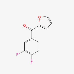 molecular formula C11H6F2O2 B7877836 (3,4-Difluorophenyl)(furan-2-yl)methanone 