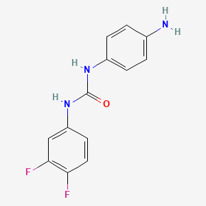 molecular formula C13H11F2N3O B7877854 1-(4-Aminophenyl)-3-(3,4-difluorophenyl)urea 
