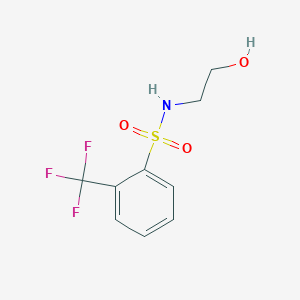 molecular formula C9H10F3NO3S B7877868 N-(2-Hydroxyethyl)-2-trifluoromethylbenzenesulfonamide 