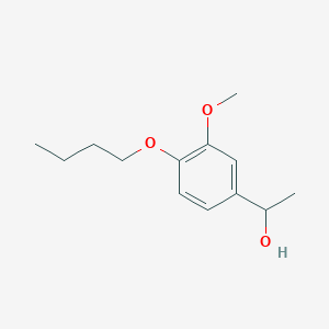 molecular formula C13H20O3 B7877874 1-(4-Butoxy-3-methoxyphenyl)ethanol 