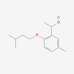 molecular formula C14H22O2 B7877875 1-(2-(Isopentyloxy)-5-methylphenyl)ethanol 