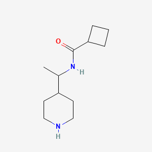 N-[1-(piperidin-4-yl)ethyl]cyclobutanecarboxamide