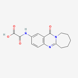 Oxo[(12-oxo-6,7,8,9,10,12-hexahydroazepino[2,1-b]quinazolin-2-yl)amino]acetic acid