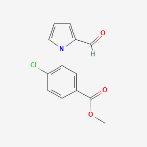 methyl 4-chloro-3-(2-formyl-1H-pyrrol-1-yl)benzoate