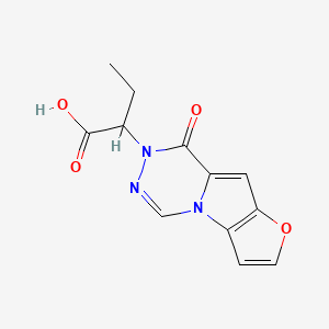 2-(8-oxofuro[2',3':4,5]pyrrolo[1,2-d][1,2,4]triazin-7(8H)-yl)butanoic acid