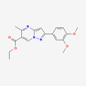 Ethyl 2-(3,4-dimethoxyphenyl)-5-methylpyrazolo[1,5-a]pyrimidine-6-carboxylate