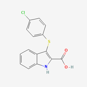 3-[(4-chlorophenyl)thio]-1H-indole-2-carboxylic acid