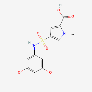 4-{[(3,5-dimethoxyphenyl)amino]sulfonyl}-1-methyl-1H-pyrrole-2-carboxylic acid