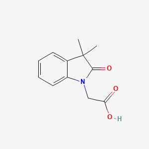 molecular formula C12H13NO3 B7878315 2-(3,3-Dimethyl-2-oxoindol-1-yl)acetic acid 