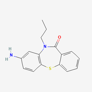 molecular formula C16H16N2OS B7878368 8-amino-10-propyldibenzo[b,f][1,4]thiazepin-11(10H)-one CAS No. 950858-29-4
