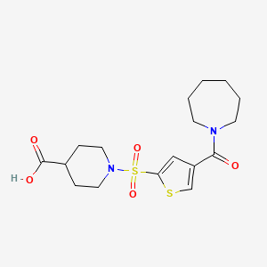 1-{[4-(Azepan-1-ylcarbonyl)thien-2-yl]sulfonyl}piperidine-4-carboxylic acid