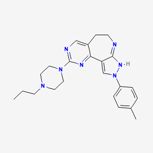 4-(4-methylphenyl)-13-(4-propylpiperazin-1-yl)-4,5,7,12,14-pentazatricyclo[8.4.0.02,6]tetradeca-1(14),2,6,10,12-pentaene