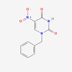 molecular formula C11H9N3O4 B7878716 1-Benzyl-5-nitropyrimidine-2,4(1H,3H)-dione CAS No. 122252-45-3