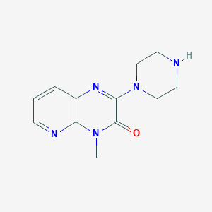 molecular formula C12H15N5O B7878735 4-methyl-2-piperazin-1-ylpyrido[2,3-b]pyrazin-3(4H)-one 