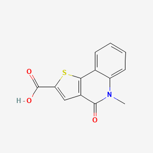molecular formula C13H9NO3S B7878834 5-Methyl-4-oxo-4,5-dihydrothieno[3,2-c]quinoline-2-carboxylic acid 