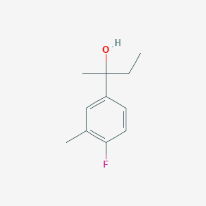 molecular formula C11H15FO B7878863 2-(4-Fluoro-3-methylphenyl)-2-butanol 