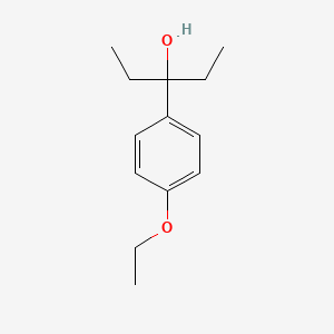 molecular formula C13H20O2 B7878871 3-(4-Ethoxyphenyl)-3-pentanol 