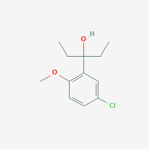 3-(3-Chloro-6-methoxyphenyl)-3-pentanol