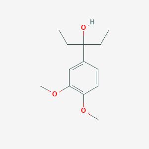 molecular formula C13H20O3 B7878881 3-(3,4-Dimethoxyphenyl)-3-pentanol 