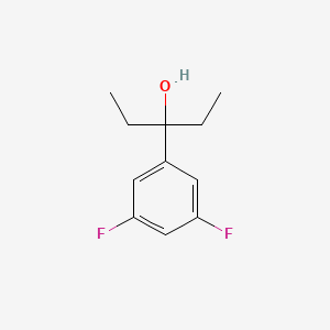 molecular formula C11H14F2O B7878896 3-(3,5-Difluorophenyl)-3-pentanol 