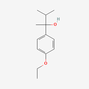molecular formula C13H20O2 B7878906 2-(4-Ethoxyphenyl)-3-methyl-butan-2-ol 