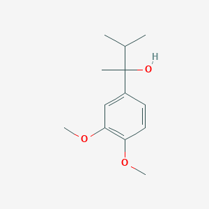 molecular formula C13H20O3 B7878914 2-(3,4-Dimethoxyphenyl)-3-methylbutan-2-ol 