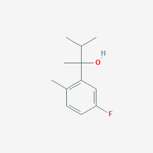 2-(3-Fluoro-6-methylphenyl)-3-methyl-butan-2-ol