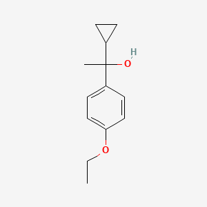 molecular formula C13H18O2 B7878950 1-Cyclopropyl-1-(4-ethoxyphenyl)ethanol 