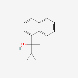 molecular formula C15H16O B7878958 1-Cyclopropyl-1-naphthalen-1-ylethanol 