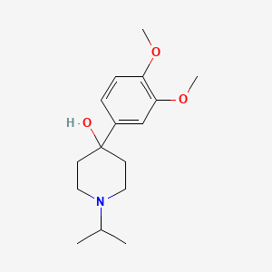 molecular formula C16H25NO3 B7879005 4-(3,4-Dimethoxyphenyl)-4-hydroxy-1-iso-propylpiperidine 