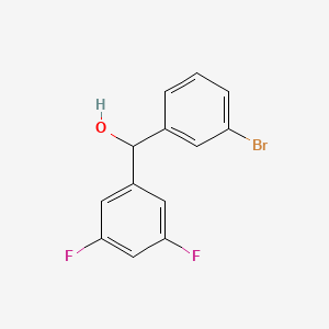 molecular formula C13H9BrF2O B7879021 (3-Bromophenyl)(3,5-difluorophenyl)methanol 