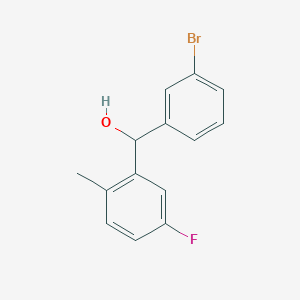 (3-Bromophenyl)(5-fluoro-2-methylphenyl)methanol