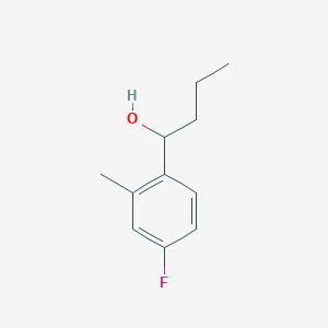molecular formula C11H15FO B7879060 1-(4-Fluoro-2-methylphenyl)-1-butanol 