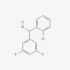 molecular formula C13H9BrF2O B7879061 (2-Bromophenyl)(3,5-difluorophenyl)methanol 