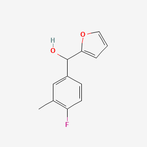 molecular formula C12H11FO2 B7879072 4-Fluoro-3-methylphenyl-(2-furyl)methanol 